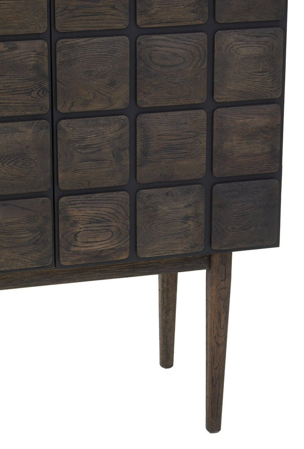 Lucca Recycled Dark Oak Wood Cabinet - Canwell Interiors Limited - Xshowhome