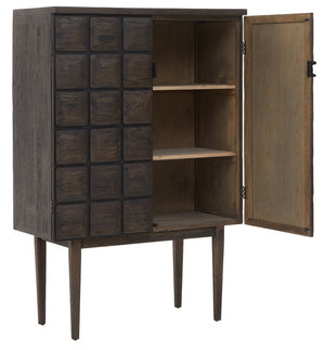 Lucca Recycled Dark Oak Wood Cabinet - Canwell Interiors Limited - Xshowhome