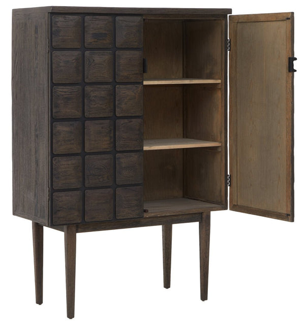 Lucca Recycled Dark Oak Wood Cabinet - Canwell Interiors Limited - Xshowhome