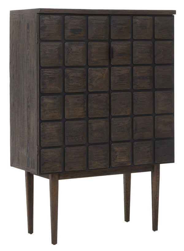 Lucca Recycled Dark Oak Wood Cabinet - Canwell Interiors Limited - Xshowhome