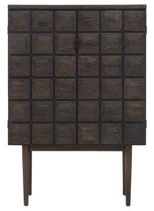 Lucca Recycled Dark Oak Wood Cabinet - XShowhome Limited - Xshowhome