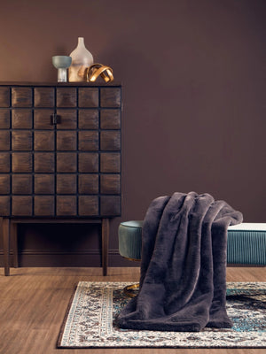 Lucca Recycled Dark Oak Wood Cabinet - XShowhome Limited - Xshowhome