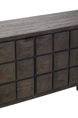 Lucca Recycled Dark Oak Wood Sideboard - Canwell Interiors Limited - Xshowhome