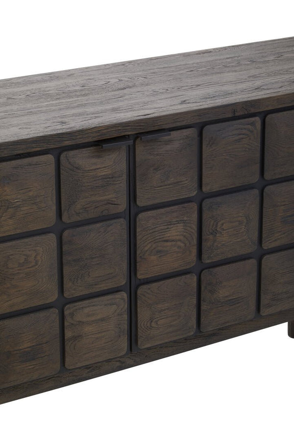 Lucca Recycled Dark Oak Wood Sideboard - Canwell Interiors Limited - Xshowhome