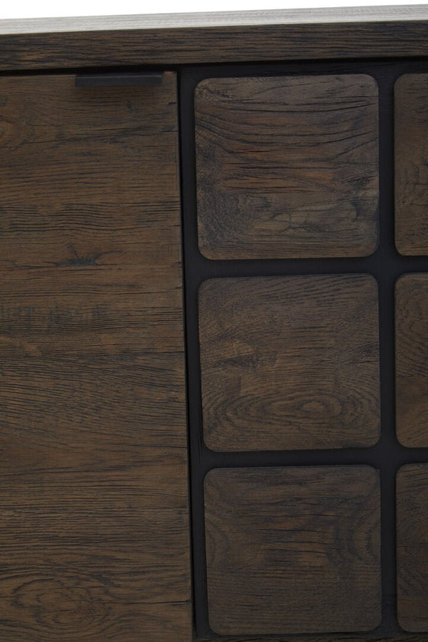 Lucca Recycled Dark Oak Wood Sideboard - Canwell Interiors Limited - Xshowhome