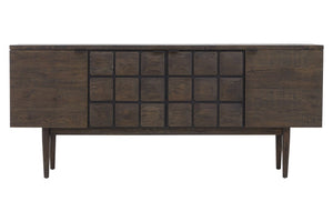 Lucca Recycled Dark Oak Wood Sideboard - Canwell Interiors Limited - Xshowhome