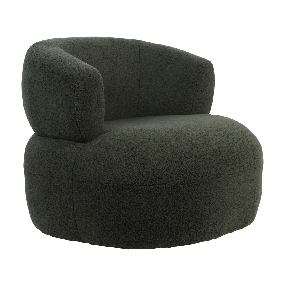 Luna Occasional Chair in Hunter Green Boucle - XShowhome Limited - Libra