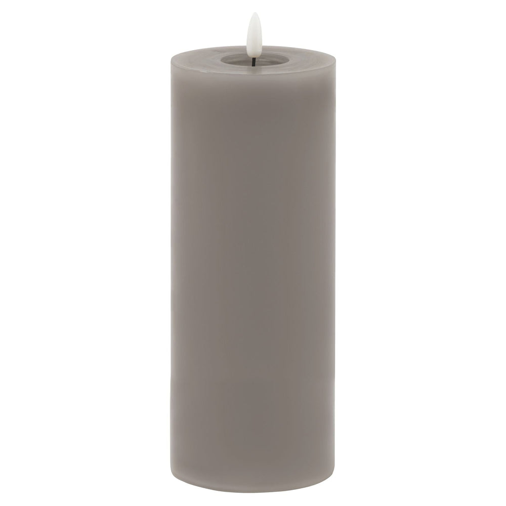 Luxe Collection Melt Effect 3.5x9 Grey LED Wax Candle - Canwell Interiors Limited - Hills