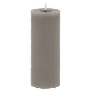Luxe Collection Melt Effect 3.5x9 Grey LED Wax Candle - Canwell Interiors Limited - Hills