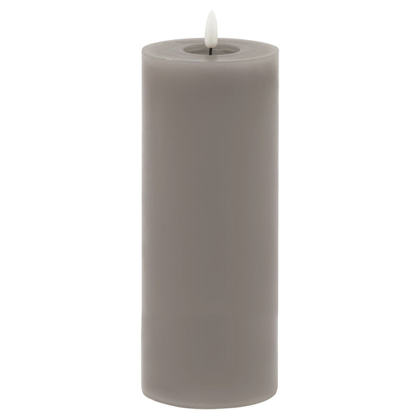 Luxe Collection Melt Effect 3.5x9 Grey LED Wax Candle - Canwell Interiors Limited - Hills