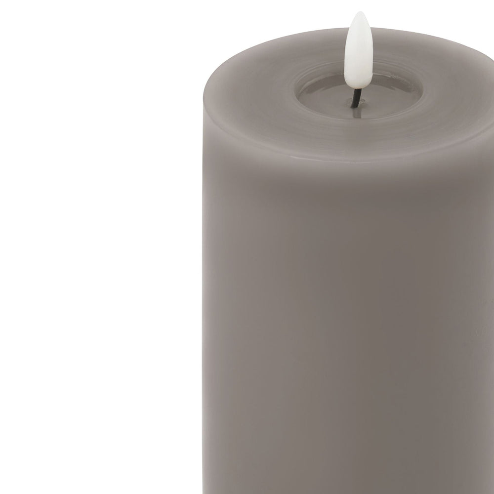 Luxe Collection Melt Effect 3.5x9 Grey LED Wax Candle - Canwell Interiors Limited - Hills