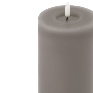 Luxe Collection Melt Effect 3.5x9 Grey LED Wax Candle - Canwell Interiors Limited - Hills