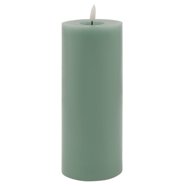 Luxe Collection Melt Effect 3.5x9 Sage LED Wax Candle - Canwell Interiors Limited - Hills