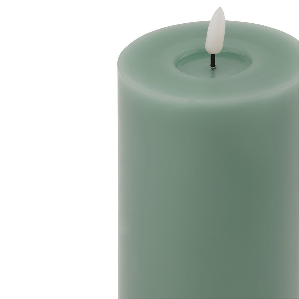 Luxe Collection Melt Effect 3.5x9 Sage LED Wax Candle - Canwell Interiors Limited - Hills
