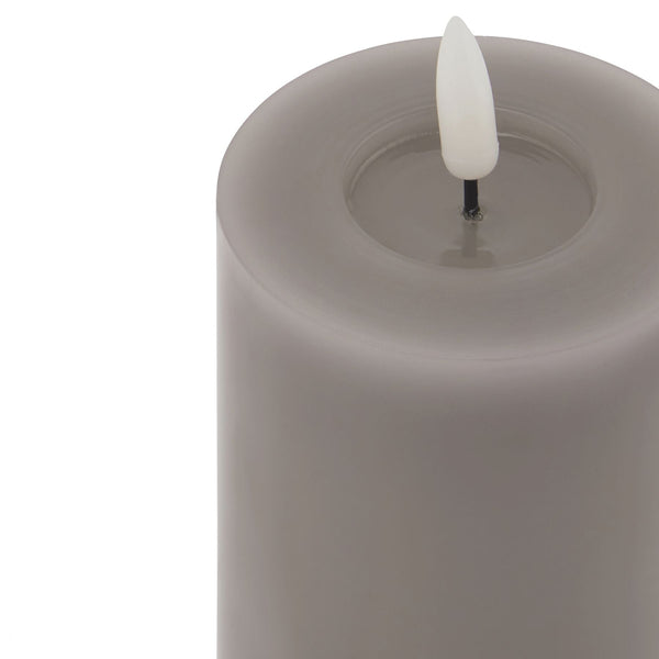 Luxe Collection Melt Effect 3x4 Grey LED Wax Candle - Canwell Interiors Limited - Hills
