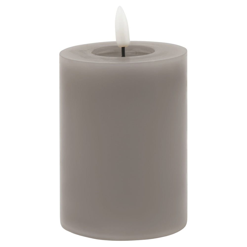 Luxe Collection Melt Effect 3x4 Grey LED Wax Candle - Canwell Interiors Limited - Hills
