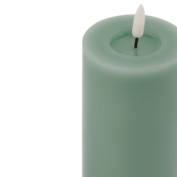 Luxe Collection Melt Effect 3x6 Sage LED Wax Candle - Canwell Interiors Limited - Hills