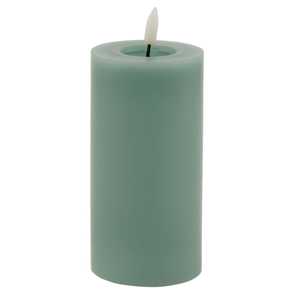 Luxe Collection Melt Effect 3x6 Sage LED Wax Candle - Canwell Interiors Limited - Hills