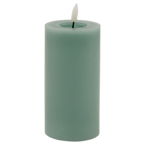 Luxe Collection Melt Effect 3x6 Sage LED Wax Candle - Canwell Interiors Limited - Hills