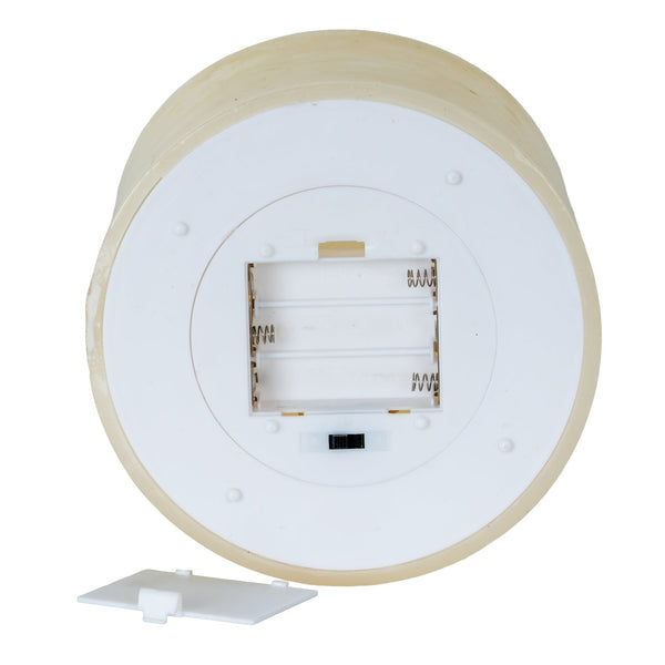 Luxe Collection Melt Effect 3x6 Taupe LED Wax Candle - Canwell Interiors Limited - Hills