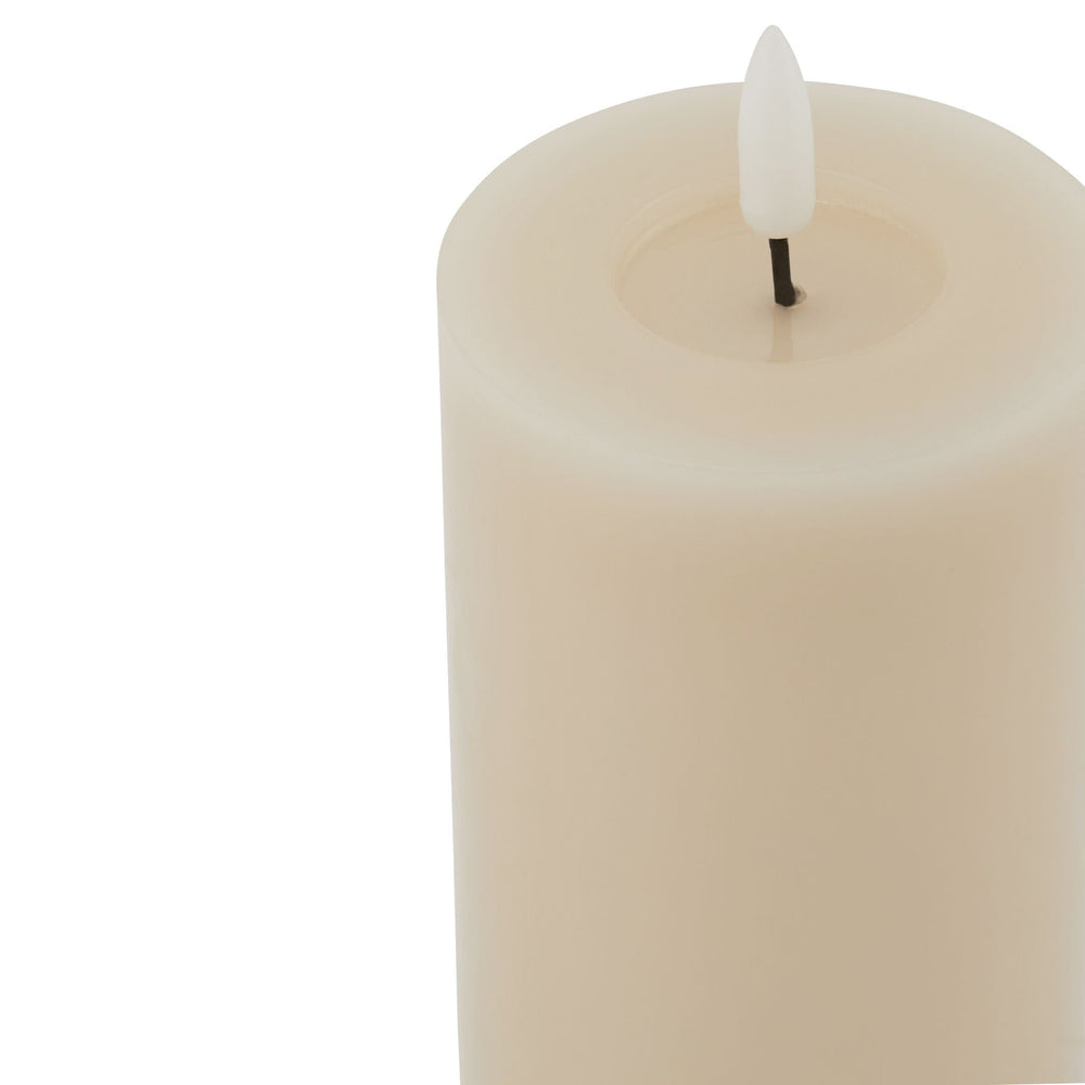 Luxe Collection Melt Effect 3x6 Taupe LED Wax Candle - Canwell Interiors Limited - Hills