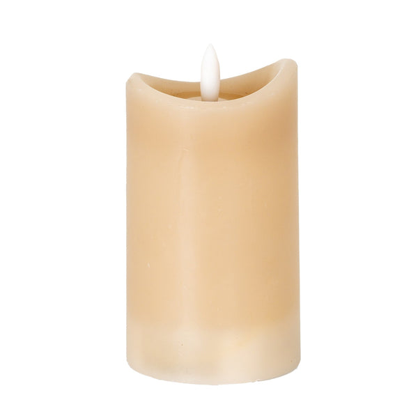 Luxe Collection Natural Glow 2.75x5 Taupe Melted LED Candle - Canwell Interiors Limited - Hills