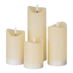 Luxe Collection Natural Glow 2.75x6 Cream Melted LED Candle - Canwell Interiors Limited - Hills