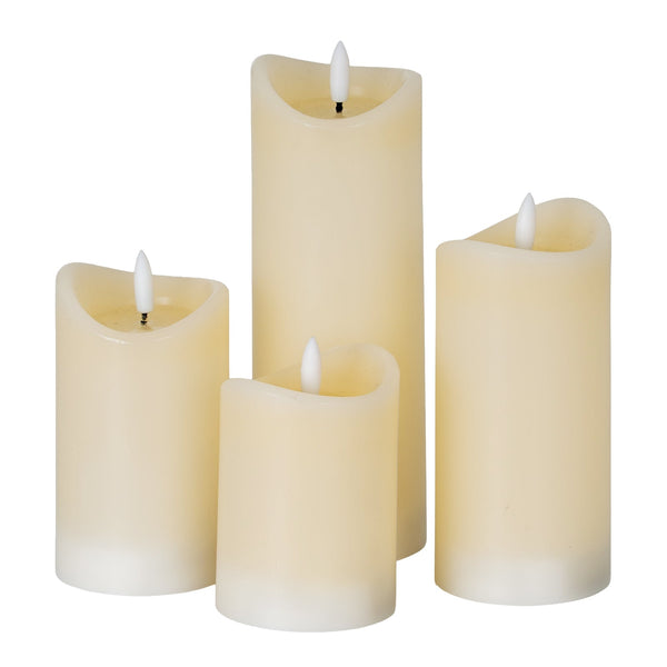 Luxe Collection Natural Glow 2.75x6 Cream Melted LED Candle - Canwell Interiors Limited - Hills
