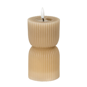 Luxe Collection Natural Glow 2.75x6 Stone Carved LED Candle - Canwell Interiors Limited - Hills