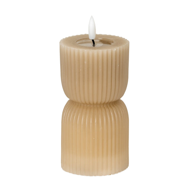 Luxe Collection Natural Glow 2.75x6 Stone Carved LED Candle - Canwell Interiors Limited - Hills
