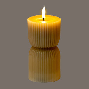 Luxe Collection Natural Glow 2.75x6 Stone Carved LED Candle - Canwell Interiors Limited - Hills
