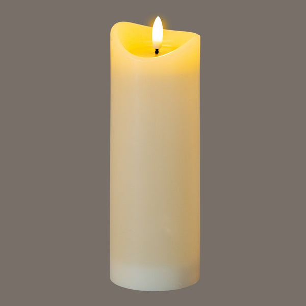 Luxe Collection Natural Glow 2.75x8 Cream Melted LED Candle - Canwell Interiors Limited - Hills