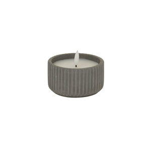 Luxe Collection Natural Glow Ribbed Small LED Candle - Canwell Interiors Limited - Hills