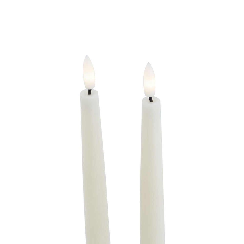 Luxe Collection S/2 Taupe LED Wax Dinner Candles - Canwell Interiors Limited - Hills