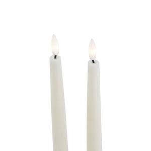 Luxe Collection S/2 Taupe LED Wax Dinner Candles - Canwell Interiors Limited - Hills