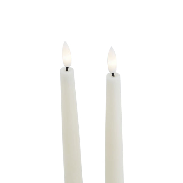 Luxe Collection S/2 Taupe LED Wax Dinner Candles - Canwell Interiors Limited - Hills