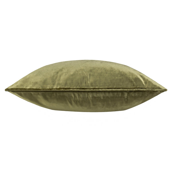 Luxe Velvet 55x55 Feather Filled Cushion Olive - Canwell Interiors Limited - Riva