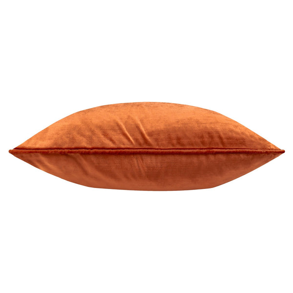Luxe Velvet 55x55 Feather Filled Cushion Rust - Canwell Interiors Limited - Riva