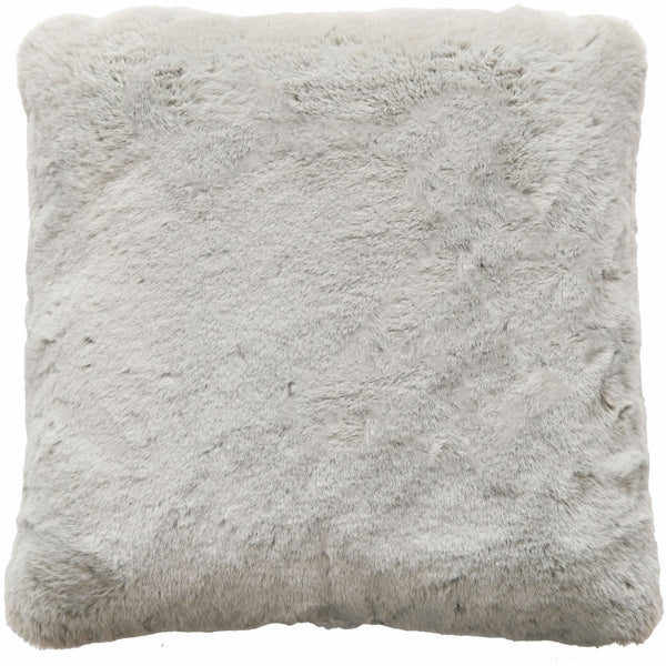 Luxury Faux Rabbit Cushion Grey 50x50 - Canwell Interiors Limited - Malini