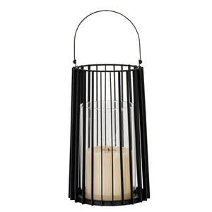 Lynk Large Lantern with Handle and Glass Candle Holder - Canwell Interiors Limited - Hills