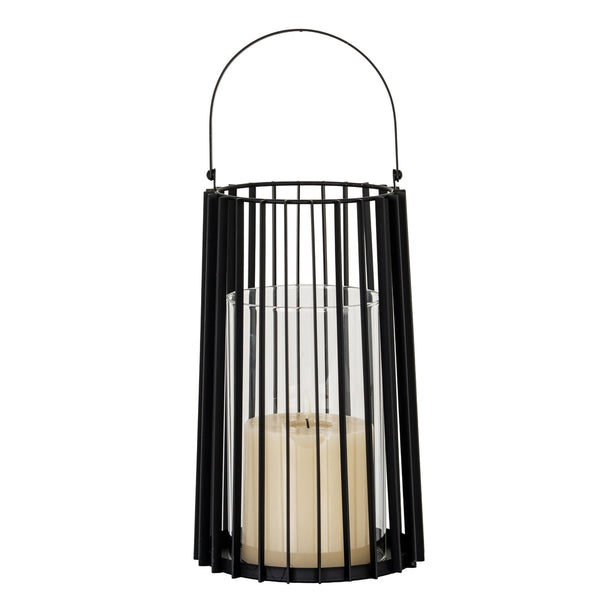 Lynk Large Lantern with Handle and Glass Candle Holder - Canwell Interiors Limited - Hills