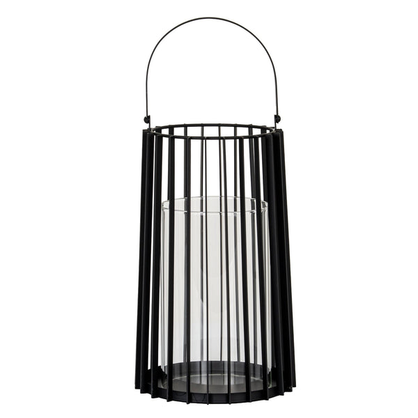 Lynk Large Lantern with Handle and Glass Candle Holder - Canwell Interiors Limited - Hills