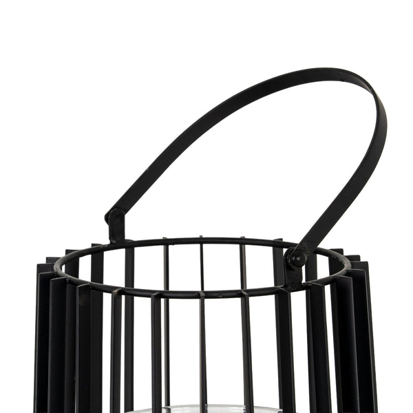 Lynk Large Lantern with Handle and Glass Candle Holder - Canwell Interiors Limited - Hills