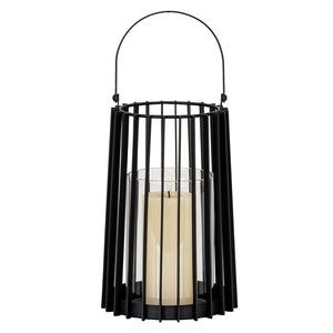 Lynk Medium Lantern with Handle and Glass Candle Holder - Canwell Interiors Limited - Hills