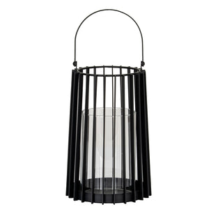 Lynk Medium Lantern with Handle and Glass Candle Holder - Canwell Interiors Limited - Hills