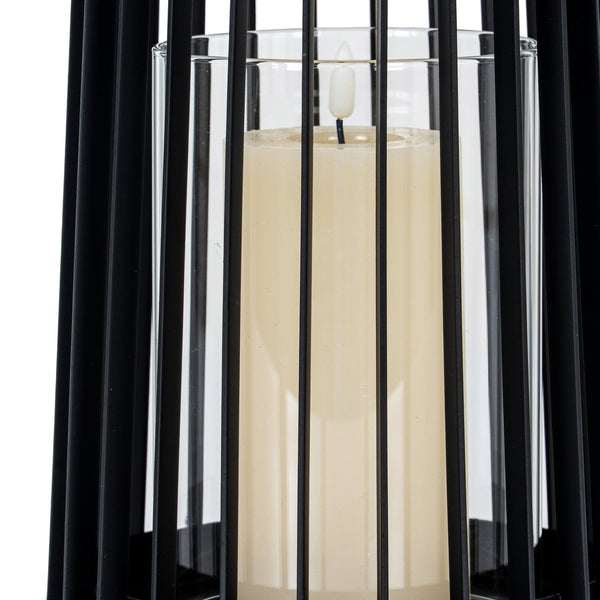 Lynk Medium Lantern with Handle and Glass Candle Holder - Canwell Interiors Limited - Hills