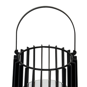 Lynk Medium Lantern with Handle and Glass Candle Holder - Canwell Interiors Limited - Hills