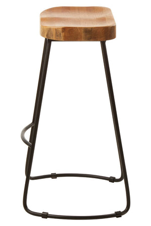 Lyon Oak Wood Bar Stool - Canwell Interiors Limited - Xshowhome