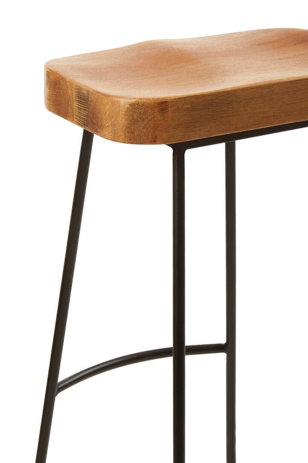Lyon Oak Wood Bar Stool - Canwell Interiors Limited - Xshowhome