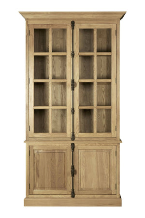 Lyon Oak Wood Tall Cabinet in Washed Grey Finish - XShowhome Limited - Xshowhome